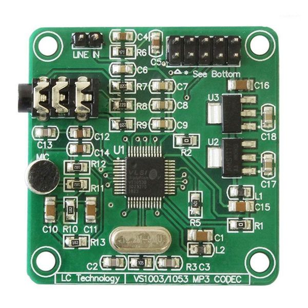 

vs1053 mp3 module development board with on-board recording function spi interface1