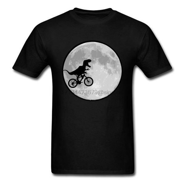

dinosaur biker through moon funny design pure tees novelty student casual summer tees sport hooded sweatshirt hoodie t shirt