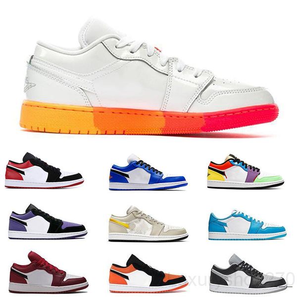 

new low jumpman 1 1s basketballs shoes grey black sail og sp travis scotts unc hyper royal n7 men women sneakers trainers fg6p