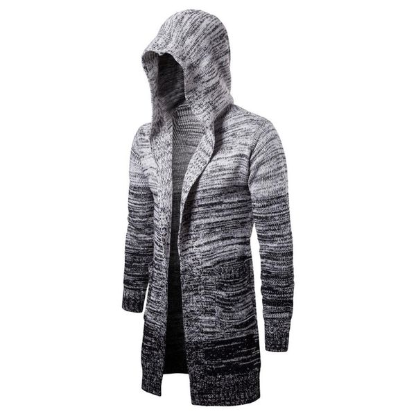 

solid new men casual sweater autumn winter warm men clothes 201221, White;black