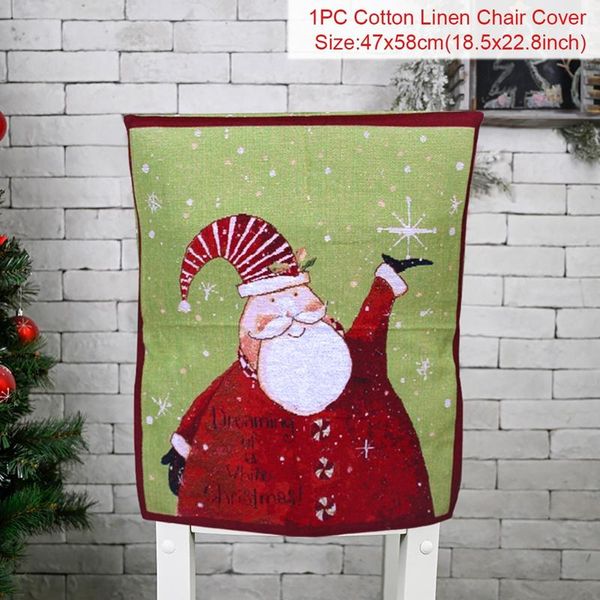 

christmas chair back cover santa clause hat christmas decoration for home 2020 christmas dinner chair back covers table party de sqckod
