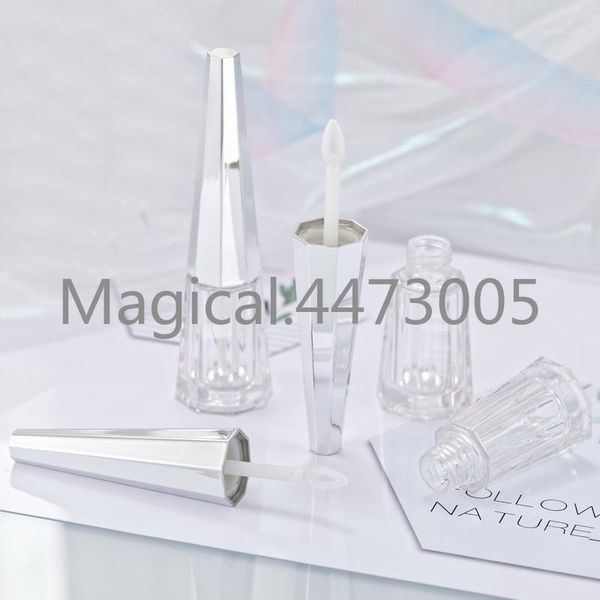 

storage bottles & jars 10/30/50pcs 4ml silver cosmetic liquid lipstick bottle,empty portable lip gloss tube with brush,professional beauty m