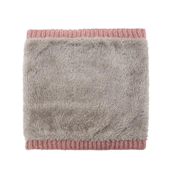 

унисекс зимний шейный шарф женские теплые мех густые нахлопывающие вязаные кольца шарфы дети открытый твердой кашемировой шаповой bufanda jl, Blue;gray