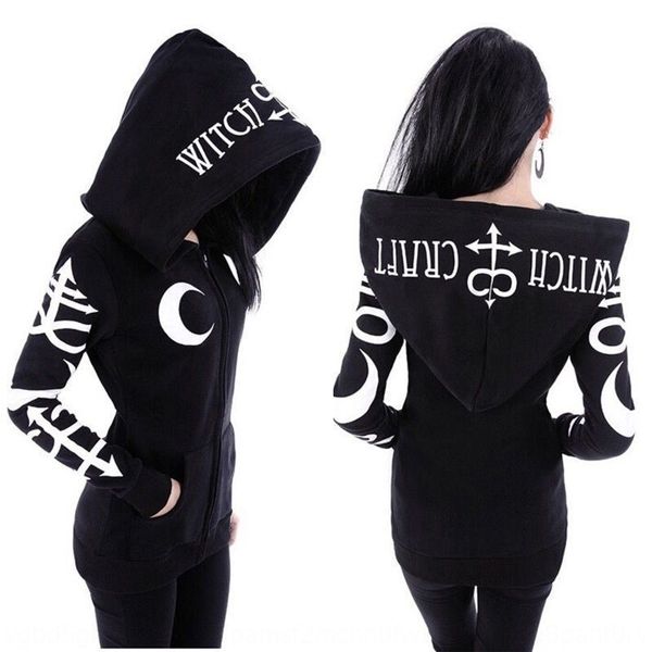 

punk hat moon letter printed long sleeve punk hat moon letter printed sweater sweaterlong sleeve sweater fv9rd, Black