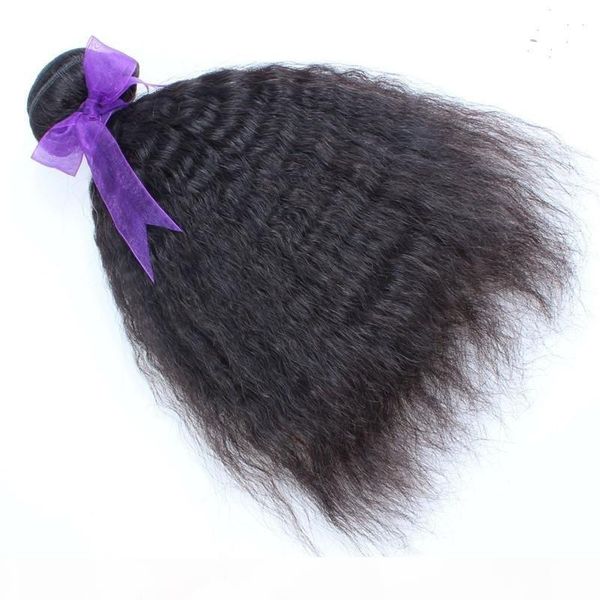

kinky straight hair weaving 100% black color human hair weave bundles indian non-remy 1 piece hair weaving
