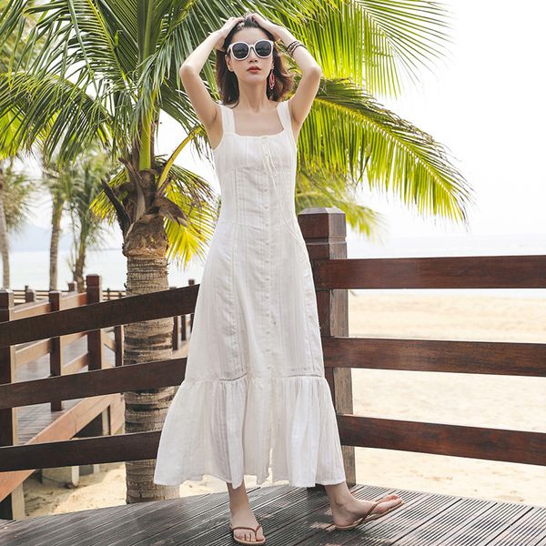

new holiday dress maxi long white belt hollow out 2021 summer skinny female designer dressed up eoxy, Black;gray