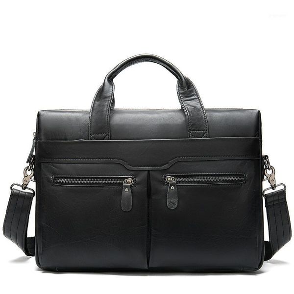 

brand men's briefcase business tote lapbags for men 2020 large genuine leather male shoulder bags luxury designer handbag1