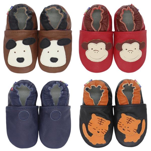 Carrozoo desenhos animados sapatos bebê bonito meninos recém-nascidos meninas primeiros caminhantes apartamentos sola macio sapatos antiderrapante sapatos calçados toddler booties lj201104