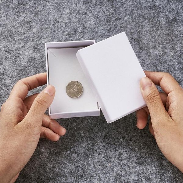 

60pcs jewelry set boxes rectangle white black gift boxes for necklaces earrings and rings packaging cardboard 90 qylvbx, Black;white