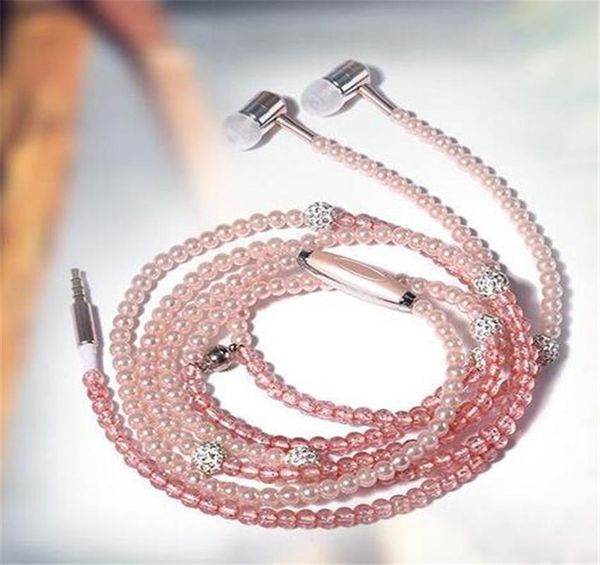 

pearl fashion arrival necklace earphones kecesic with girls iphone samsung shipping for bling mic luxurious yxlsqm dh_niceshop