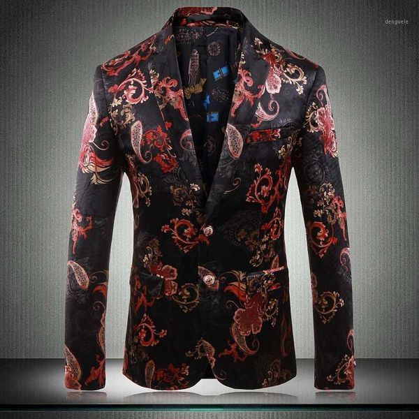 

markyi fashion mens blazer jacket 2020 new single breated men blazer pattern long sleeve1, White;black