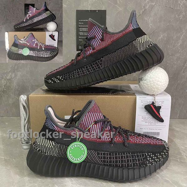 

mens running shoes women runner sports sneakers kanye west abez cinder triple black israfil beluga yecheil rf v2 double box made in china
