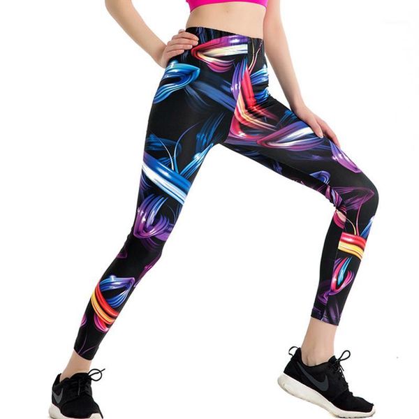 

running pants women's sports leggings compression tights trousers pencil elastic yogalegging female sportswear pantyhose exercis1, Black;blue