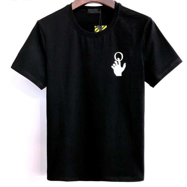 

designer luxury men's t shirts premium cotton printing brand casual offs for size s-2xl 2 colors t-shirts back arrow x short sleeve te, White;black