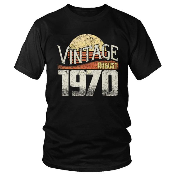 

cool born in 1970 august short sleeve 50 year old 50th birthday printed tshirt pure slim fit tee hooded sweatshirt hoodie men t shirt
