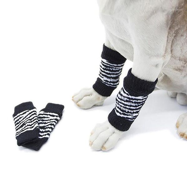 

warm dog cat puppy leg protectors pet sleeves zebra leopard dots warmer protector cover cotton socks pets supplies1
