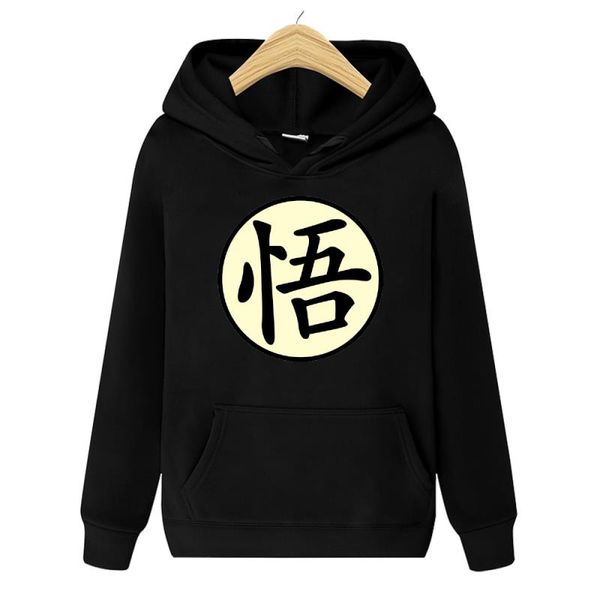 

men's women's hoodie 2020 loose new wukong pocket pullover and hip-hop warm solid sweatshirt printed color quqbw, Black;white