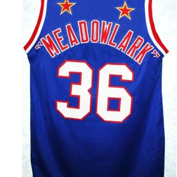 

custom 604 youth women#36 harlem globetrotters jersey meadowlark lemon sewn basketball jersey size s-4xl or custom any name or number jersey, Black