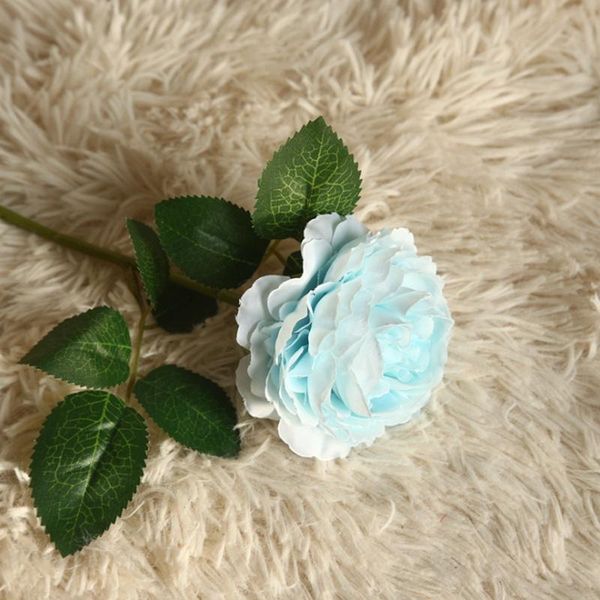 

одиночный пион букет поддельных цветов для записки рождественские украшения для домашних ваз свадебный сад декоративный искусственный цветок