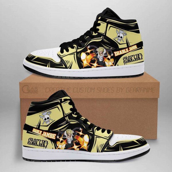 

skill customization sanji one sneakers diable piece jambe anime shoes fan