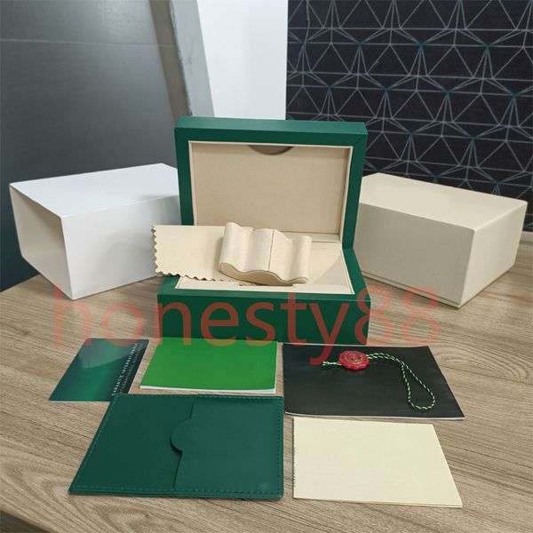 

rolex green cases quality watch wood box paper bags certificate original boxes for wooden woman watches gift box accessories rolx surprise f, Black;blue