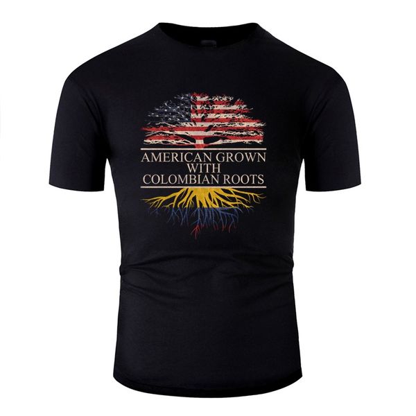 

fashion american grown with colombian roots vintage men letter men's fitness streetwear hoodie designers t shirts sweatshirt