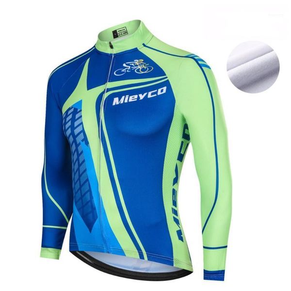 Giacche da corsa Mieyco 2021 Winter Pro Team Thermal Fleece Uomo Maglia da ciclismo Abbigliamento Mountain Outdoor Bike Top Abbigliamento da bicicletta Abbigliamento da corsa