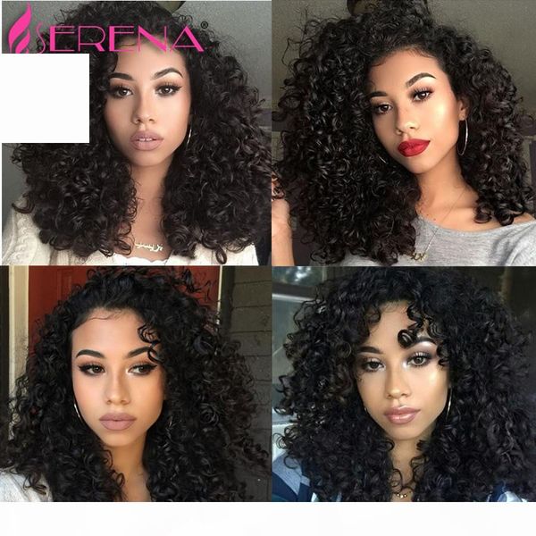 

8a wet and wavy virgin hairs bridal folwers human hair weave 1b natural color curly malaysian hair bundles kinky curly hairs deep wave, Black