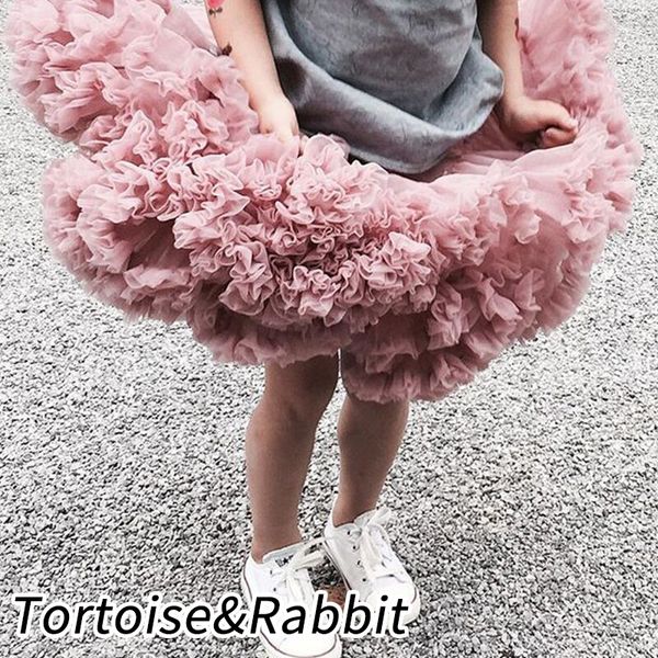 

new baby girls tutu skirt ballerina pettiskirt fluffy children ballet skirts for party dance princess girl tulle clothes lj200818