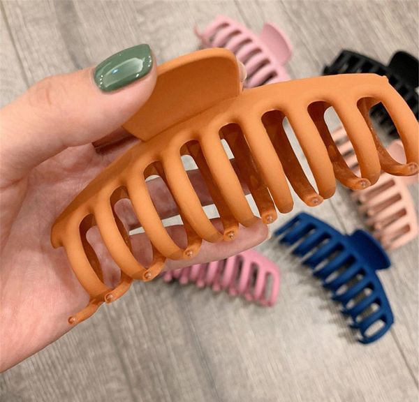 

acrylic hairpins claws accessories hair frosted hair clips big barrette for women headwear girls korean 1pc elegant solid sqcdg hjfeeling