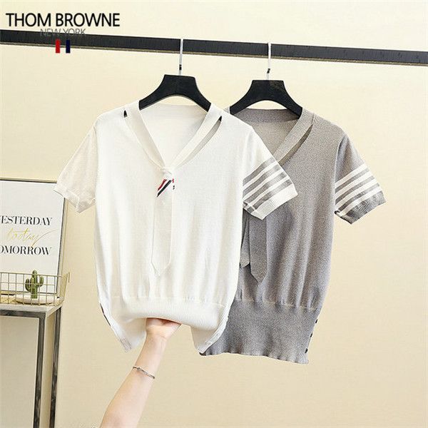 

2022 summer women's retro temperament high-quality knitted sweater s--l 006, White;black