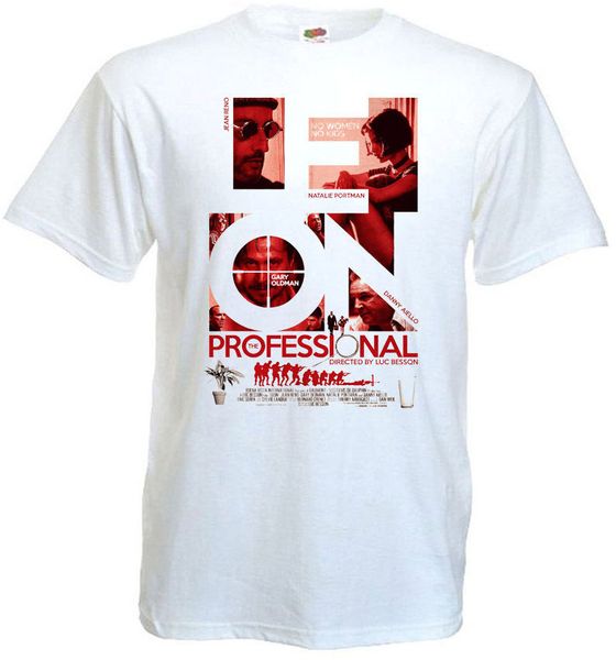 

leon the professional v4 white movie poster all sizes s 3xl short sleeve black style tee sport hooded sweatshirt hoodie men t shirt