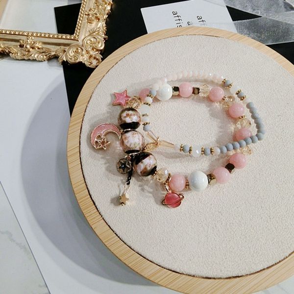 

корейская версия двух комплектов сверкающих тенденции моды звезда браслет луна мульти цвета универсального браслет jtady, Golden;silver