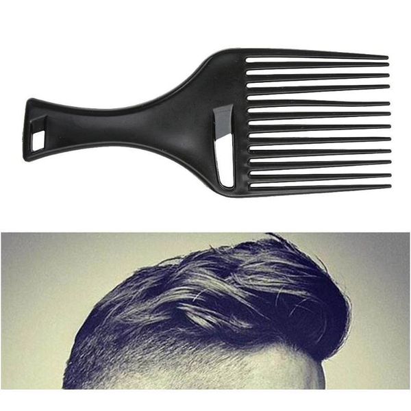 

wide teeth hair comb hairbrush hair fork comb insert curly hair brush mas comb hairdressing styli jllxdn, Silver