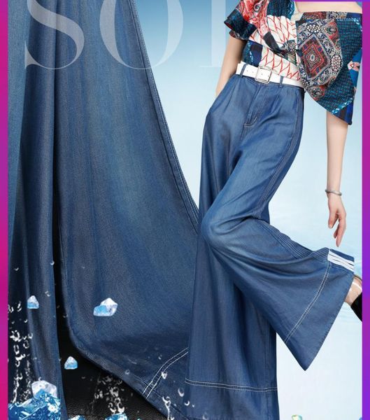 

women's jeans plus size women denim wide leg pants high waist trousers womens clothing casual bottoms summer pantalon palazzo1, Blue