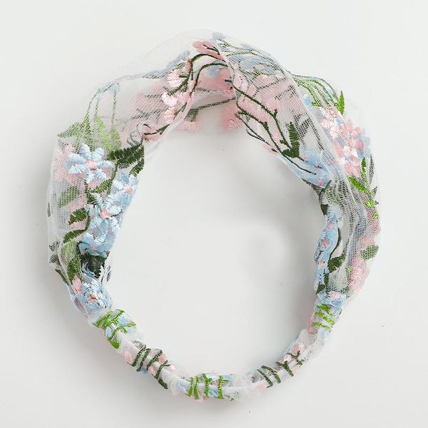 

vintage handmade washing face hairband embroidery lace flower headwrap elastic hair bands hair accessories women wide headband q sqcuvt