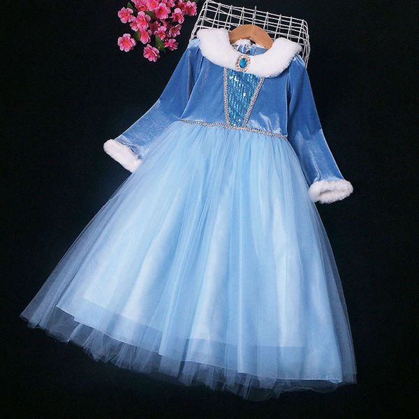 

new japane korean sle girl's drs ice and snow qiyuan pengpeng gauze princs skirt children's wearlprz, Red;yellow