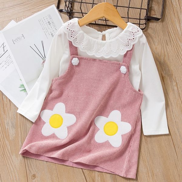 Melario neonate vestono autunno manica lunga neonati abiti per bambini abbigliamento per bambini cartone animato orso modello carino abito da principessa 201202