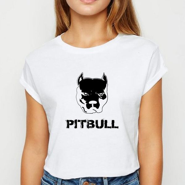 

собака pitbull tshirt взрослый женский ulzzang весна летняя футболка harajuku creative price дизайн с коротким рукавом o-воротник футболка, White