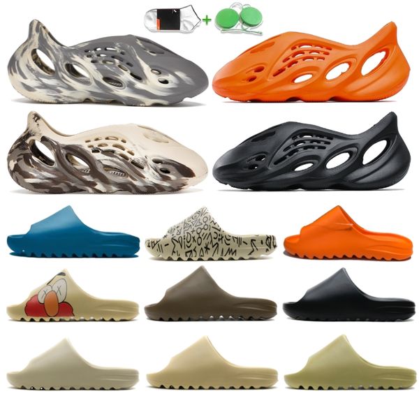 

Designer Slippers Men Rubber Woman Triple Black White Resin Pattern Slippers Mens Womens Slide Slides Sandals Shoe Runr 36-45 With Box