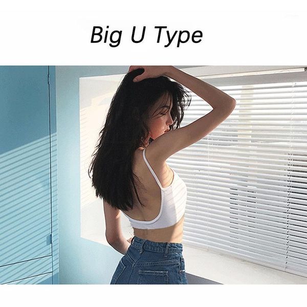 

before u-shaped women bra no rims women bra beauty back vest summer single wear underwear strapless backless1, Black;white