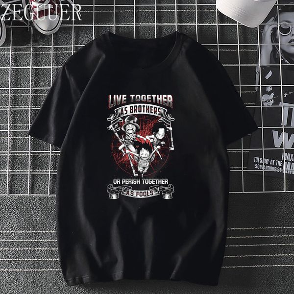 

one piece anime funny cartoon men cool streetwear japanese anime summer hip hop male hoodie designers t shirts sweatshirt
