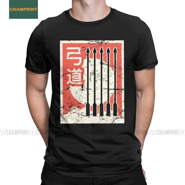 

men vintage kyudo japanese archery tees short sleeve bow arrow japanese primitive archer 6xl sport hooded sweatshirt hoodie men t shirt
