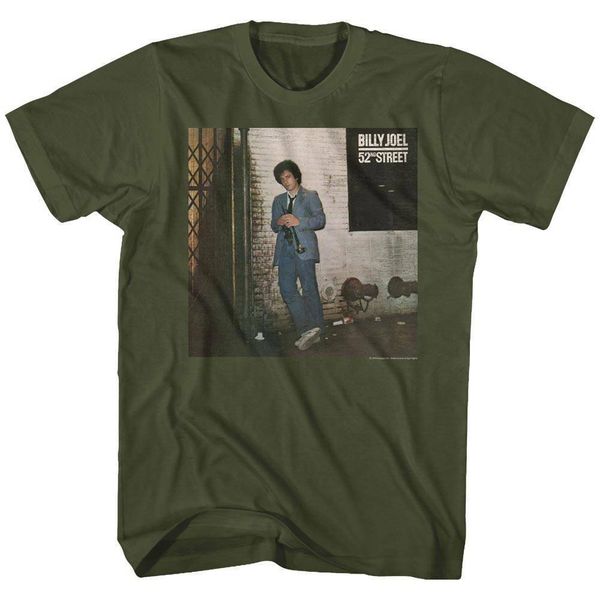 

billy joel 52nd street military green men summer casual hoodie designers t shirts sweatshirt