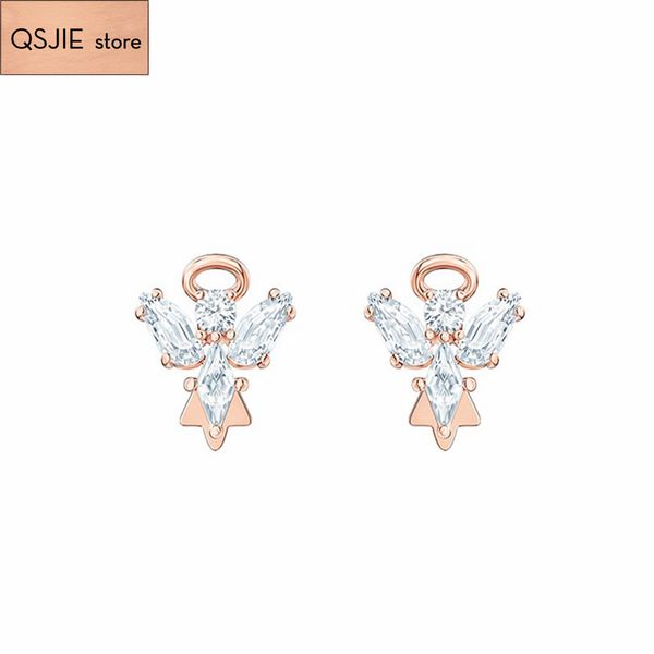 

qsjie swa fashion jewelry angel wings lady charming earrings, Golden;silver