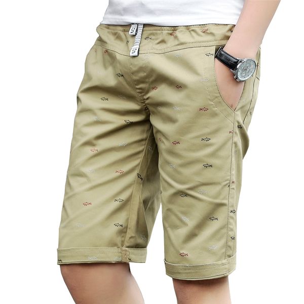 

drop shipping summer fish bone printed men slim fit beach shorts bermuda basquete 5 colors m-5xl cyg216, White;black