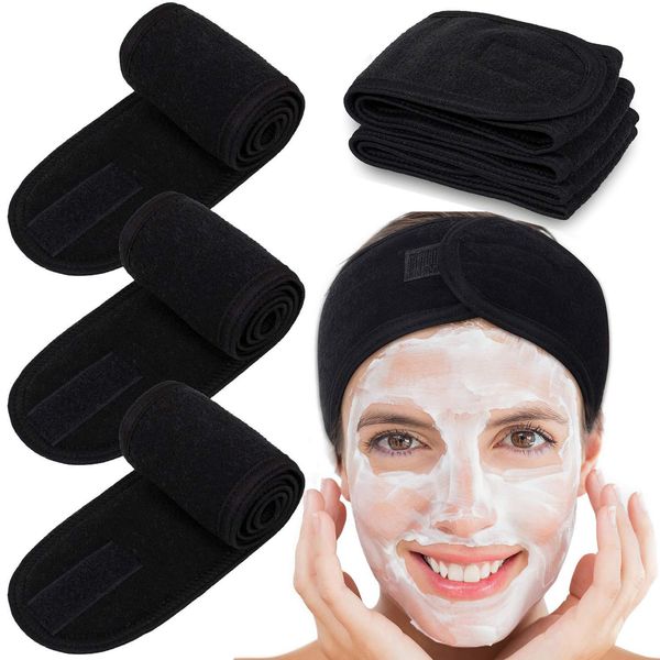 

spa headband sweat hairband head wrap towel hair wraps non-slip stretchable washable for sports / women makeup face wash q sqccrl