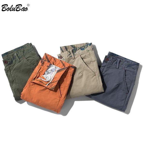 

bolubao summer new men casual shorts fashion brand men's slim wild shorts solid knee length beach male (no belt, White;black