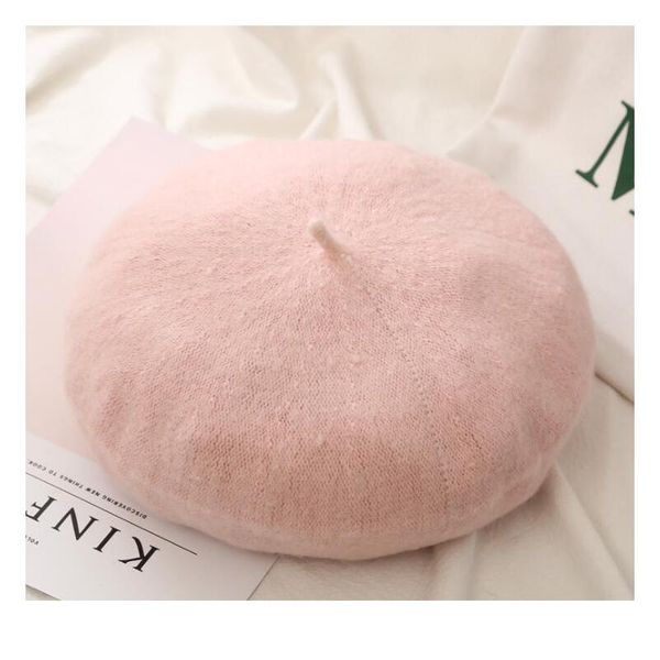 

vintage women autumn winter berets hat for girls faux wool solid color caps female baggy bonnet gifts w qylbck
