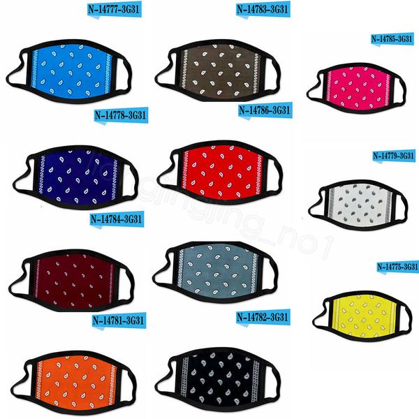 

printed outdoor paisley earloop mask protective kids dustproof facial mouth cover double layers masks ffa4187in stock124455